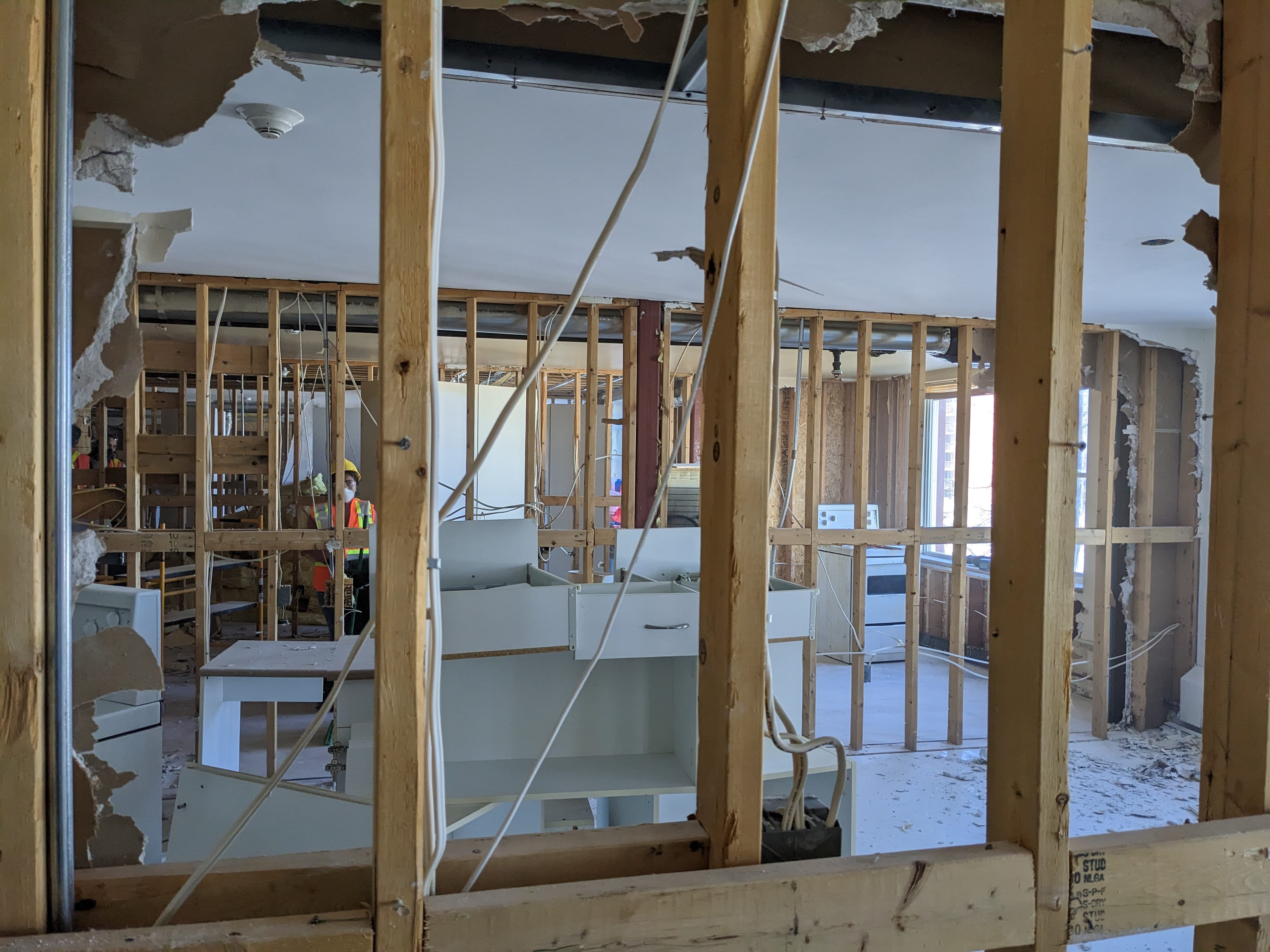 Construction to fix flooded area